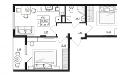 Продам 2 комнатную квартиру 57 м2 картинка из объявления