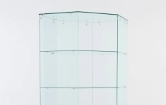 Витрина стеклянная quot;истраquot; угловая №118 шестигранная (без дверки, задние стенки - стекло), Бук Бавария картинка из объявления