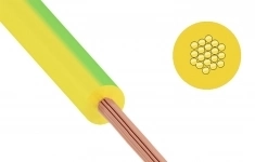 Провод ПуГВ (ПВ-3) 16 мм², Rexant, желто-зеленый {01-8623-3} (100 м.) картинка из объявления