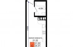 Продам 1 комнатную квартиру 27 м2 картинка из объявления