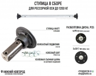 Ступица для рессорной оси с болтовым соединением картинка из объявления