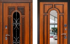 Уличная металлическая дверь Кондор Лацио 3К с ковкой и стеклом для частного дома картинка из объявления