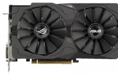 Видеокарта ASUS ROG Radeon RX 570 1300MHz PCI-E 3.0 4096MB 7000MHz 256 bit 2xDVI HDMI DisplayPort HDCP Strix OC Gaming картинка из объявления