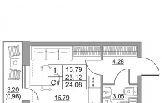 Продам 1 комнатную квартиру 22 м2 картинка из объявления