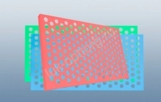 Решетка с отверстиями круглыми ркдм(М) цветная 800 * 1200 (Ш * В) картинка из объявления