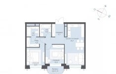 Продам 2 комнатную квартиру 78 м2 картинка из объявления