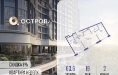 Продам 2 комнатную квартиру 63.6 м2 картинка из объявления