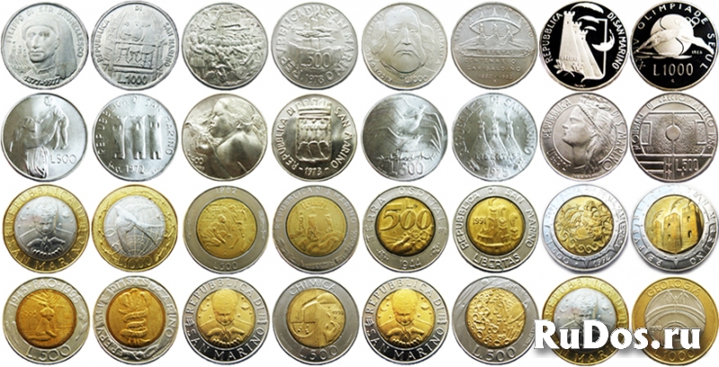 Монеты Сан - Марино фото