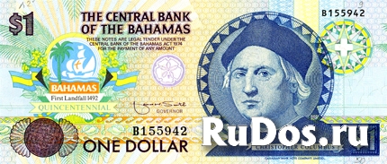 Банкнота Багамских островов фото