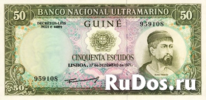 Банкнота португальской колонии Гвинея. фото
