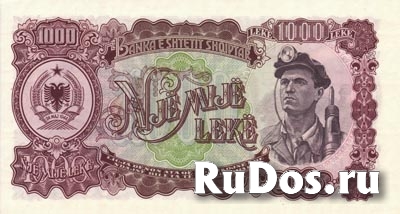 Банкнота Албании фотка