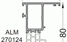 Профиль зажимной рамы наружного открывания ALUMARK 15/49 мм 6м Белый RAL9016 картинка из объявления
